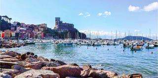 Lerici - Panorama sul castello dalla passeggiata