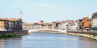 Pisa - Lungarno e ponte di mezzo